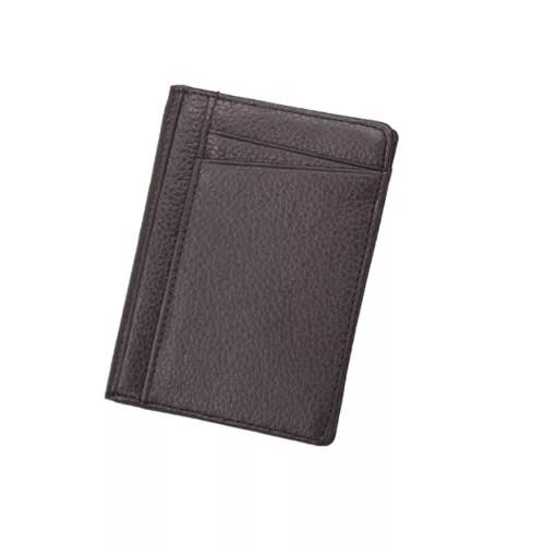 Leather Card Holder - Coffee Brown