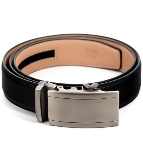 Leather Belt With Automatic Buckle