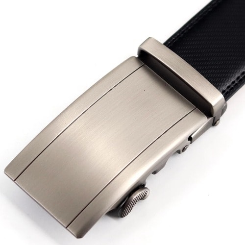 Leather Belt With Automatic Buckle