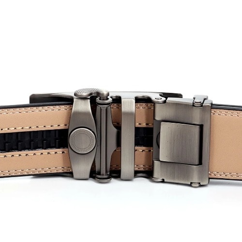 Leather Belt With Automatic Buckle