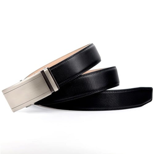 Leather Belt With Automatic Buckle