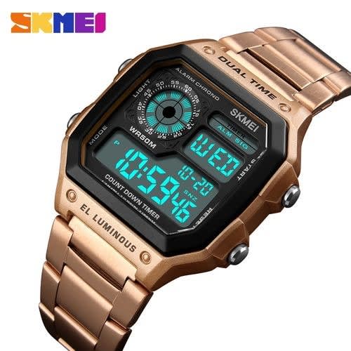 Men Digital Wristwatch - 1335 - Rose Gold