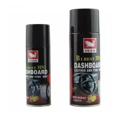 Hexin 3 In 1 Dashboard - Leather & Tyre Cleaner Wax - 450ml × 2pcs