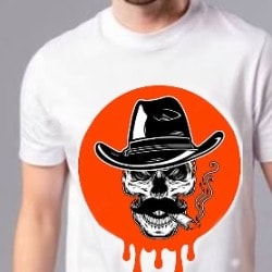 Printed Unisex T-shirt - White