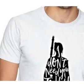 Printed Gun Men - White
