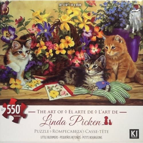 550 Pc Puzzle By Linda Picken-little Bloomers