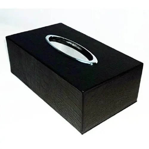 Tissue Box Holder - Black