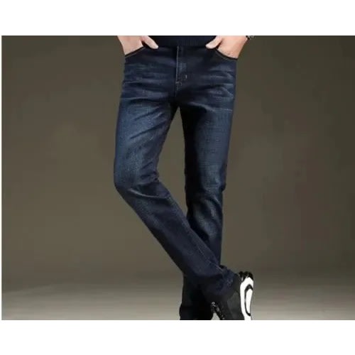 Stock Jeans For Men- Dark Blue