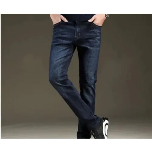 Stock Jeans For Men- Dark Blue