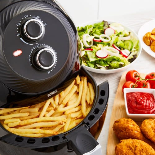 Vortx Manual Air Fryer - 4l - 1400w - Black - T17082