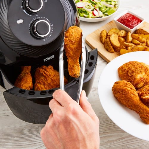 Vortx Manual Air Fryer - 4l - 1400w - Black - T17082