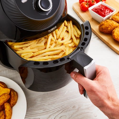 Vortx Manual Air Fryer - 4l - 1400w - Black - T17082