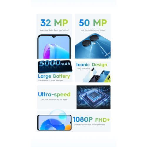 Spark 9 Pro - 128GB ROM - 4GB RAM -6.6"FHD+