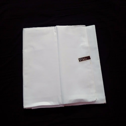 Pure White Plain Daviva - 6 Yards