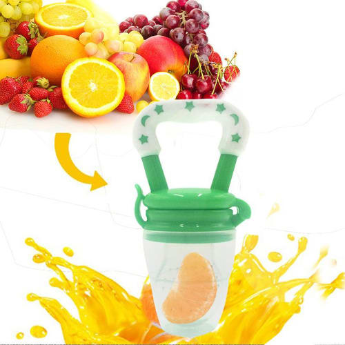 Baby Fruit Food Pacifier - Dummy Nipple Teether - Green
