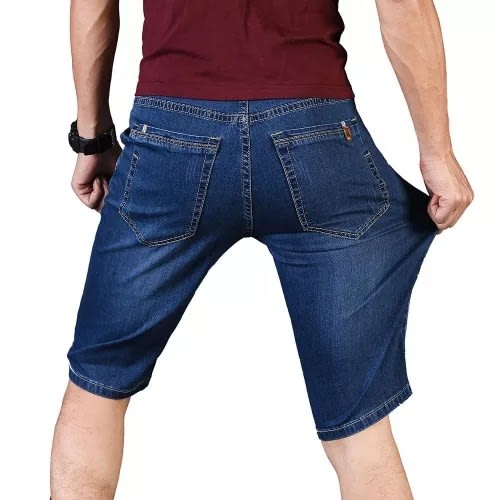 Men's Stock Jean Shorts- Blue