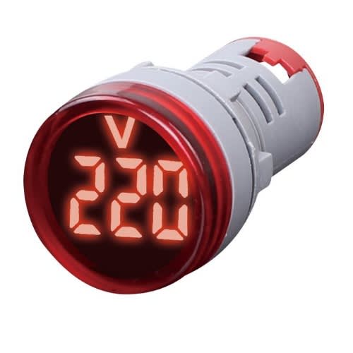 Ac 60-500v Led Digital Voltmeter Display - Red