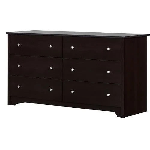 Double Dresser - 6 Drawer - Black