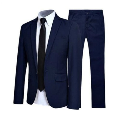 Executive Men's Suit - Navy Blue