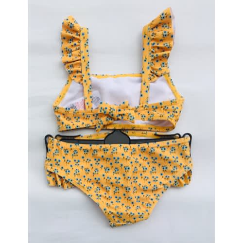 Girls Print Bikini Swimwear - Yellow