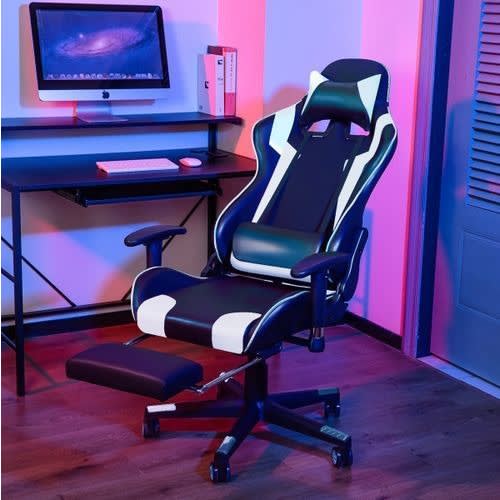 Modern Racing Gaming Chair With Footrest