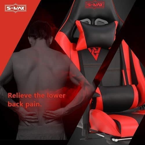 Modern Racing Gaming Chair With Footrest