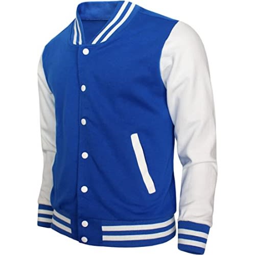 Men's Varsity Shapers Jacket - White & Blue