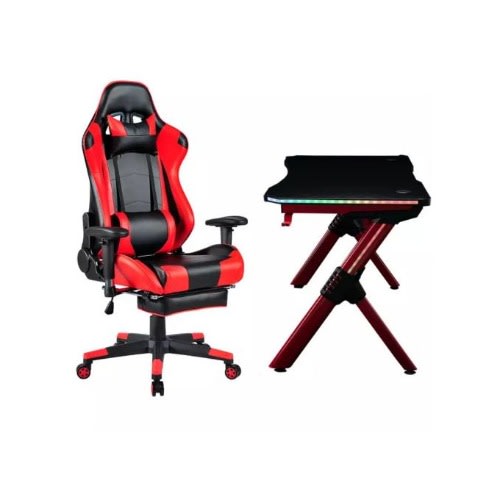 Autofull Gaming Chair With Desk Table-set