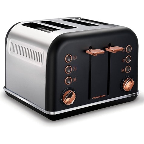 4- Slice Toaster - Black & Rose Gold