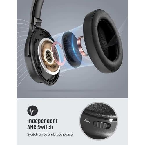 H17 Active Noise Cancelling Over-ear Bluetooth Headphones With Rapid Charge