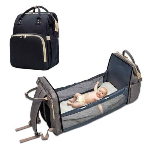 Multipurpose Foldable Baby Bed And Back Pack Diaper Bag