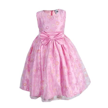 Baby Girls'  Organza Dress - Baby Pink