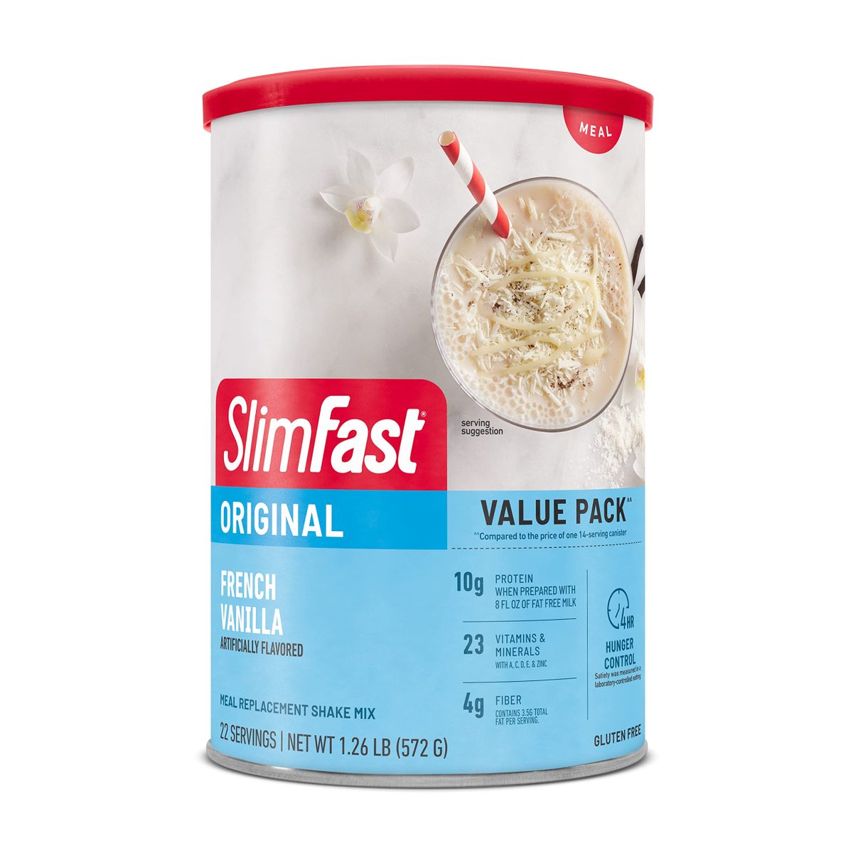 Meal Replacement Powder, French Vanilla, 572g