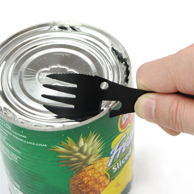 Multi-function Three-in-one Fork Spoon Stainless Steel Outdo