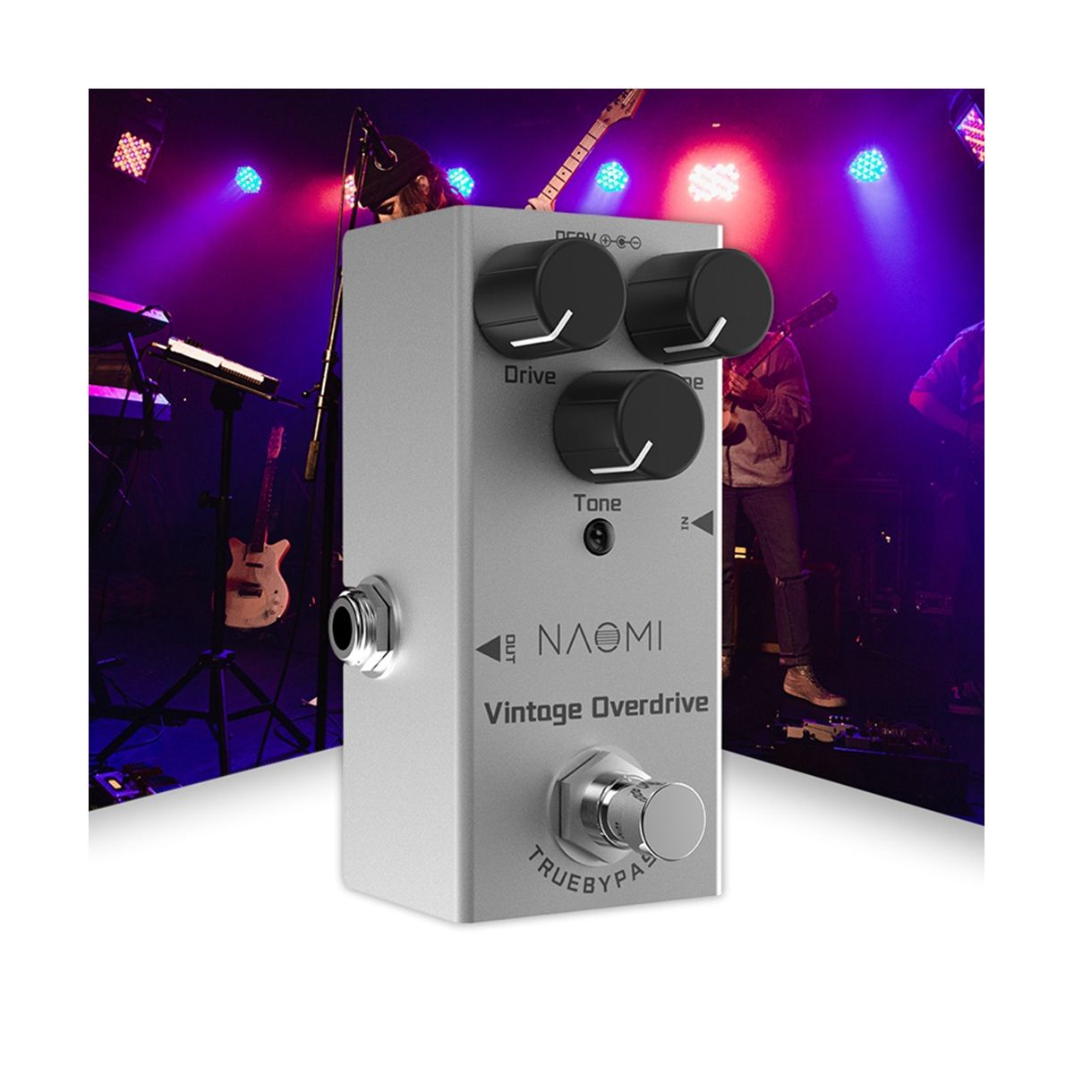 Mini Electric Guitar Pedal /Tremolo/Delay/Overdrive DV 9V