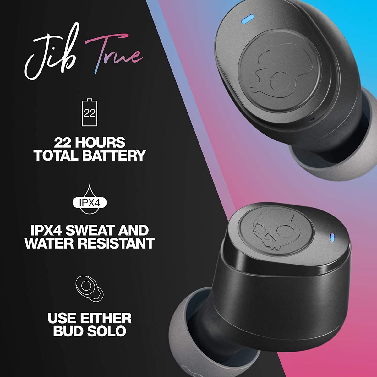 Jib True Wireless In-Ear Earbud - True Black