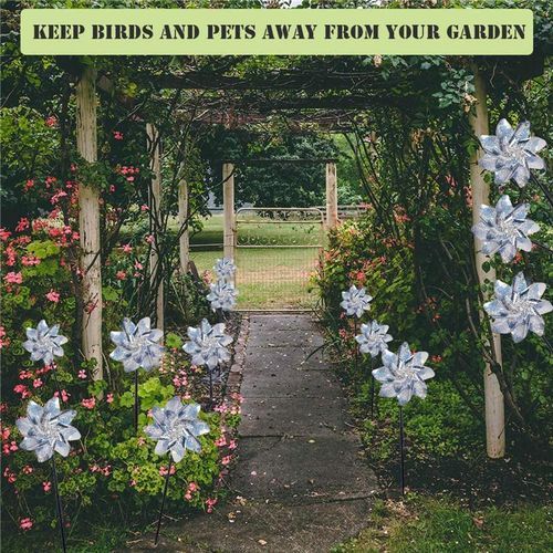 Wind Spinner Reflective Bird Repeller Windmill Garden