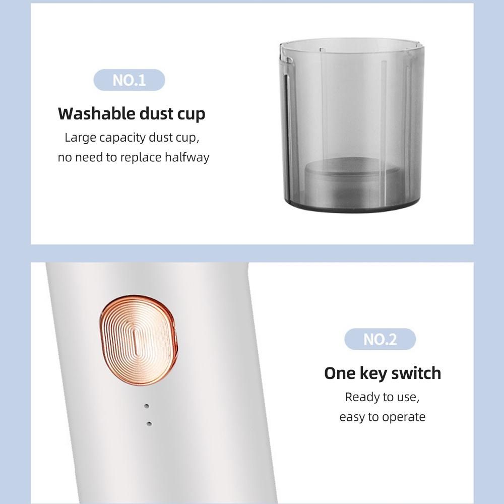 Mite Removal Instrument Wireless Household Small 7200PA 120W Household Bed Mite Removal Machine 6000 Times/MIN Double Beats Vacuum Cleaner UV Lamp Sterilization