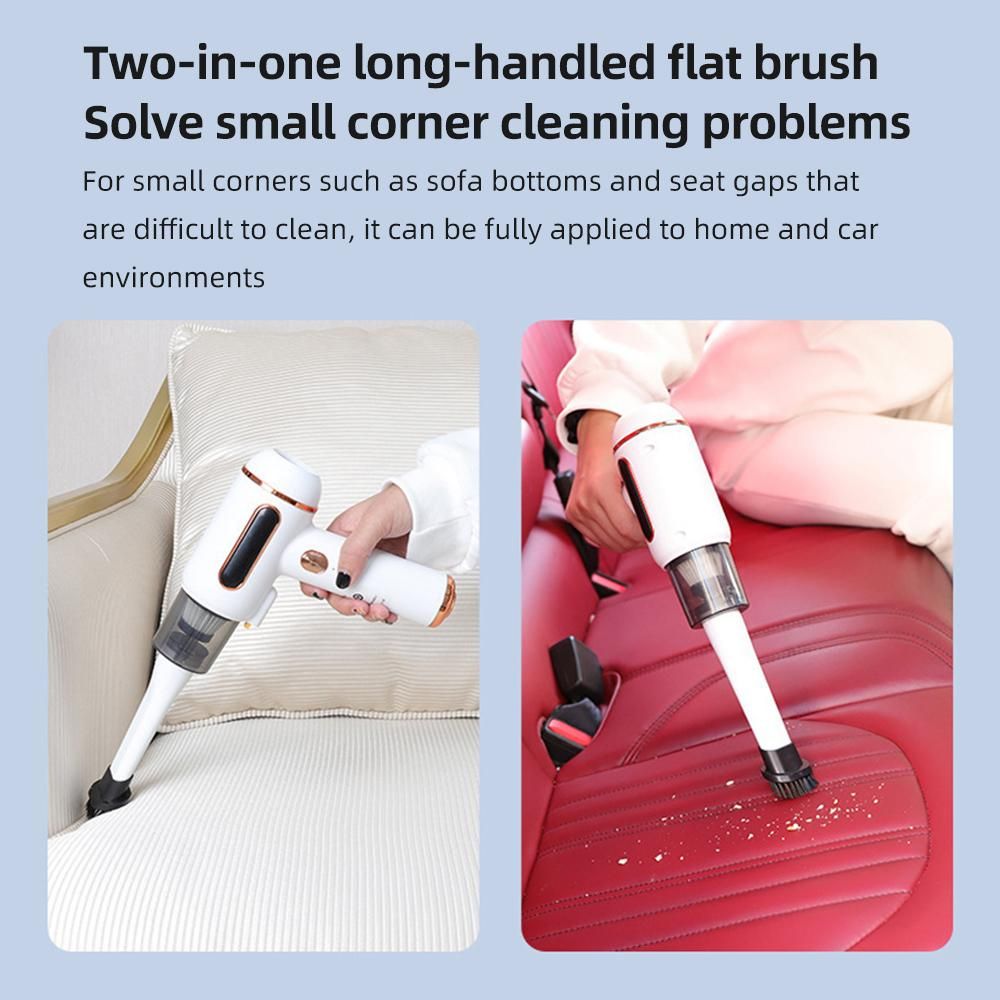 Mite Removal Instrument Wireless Household Small 7200PA 120W Household Bed Mite Removal Machine 6000 Times/MIN Double Beats Vacuum Cleaner UV Lamp Sterilization