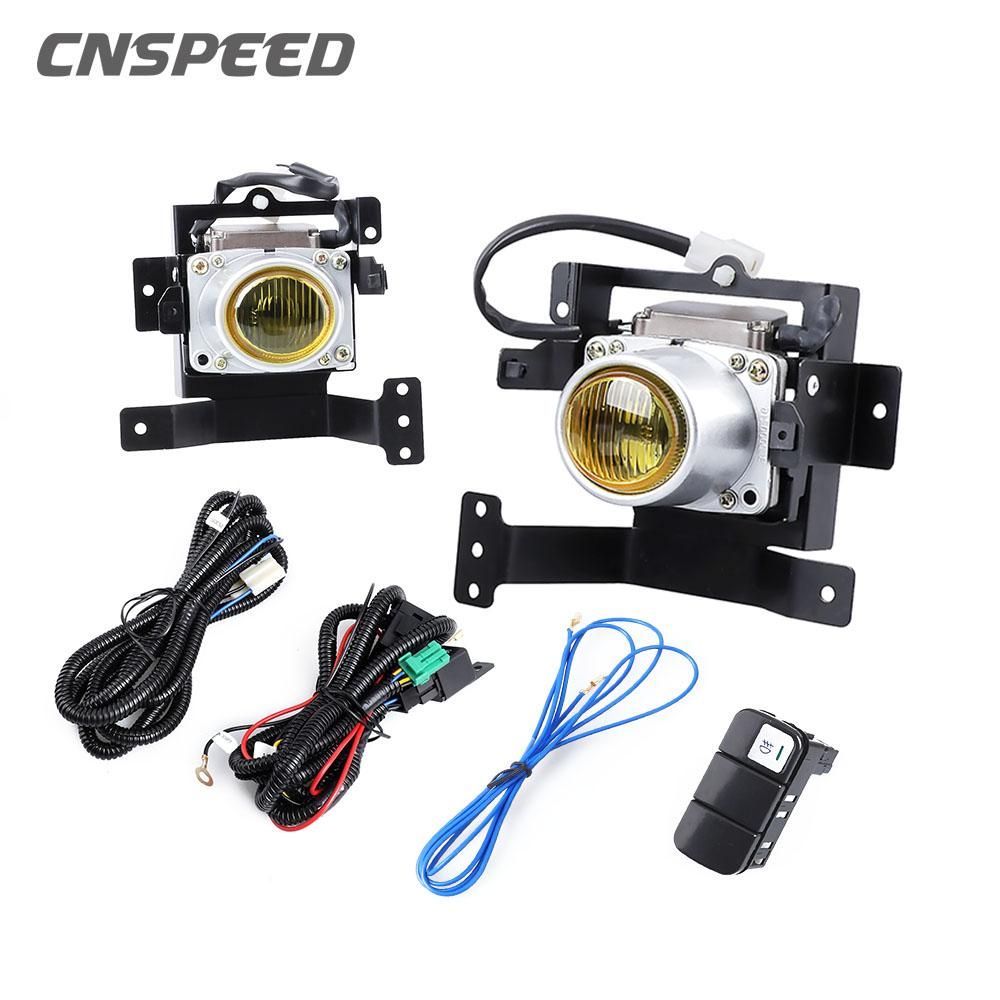 For Honda Civic 1992 1993 1994 1995 4D Sedan Left Right Fog lights Fog lamp Driving Lamp Switch Kit Fog Light Bumper Lamp