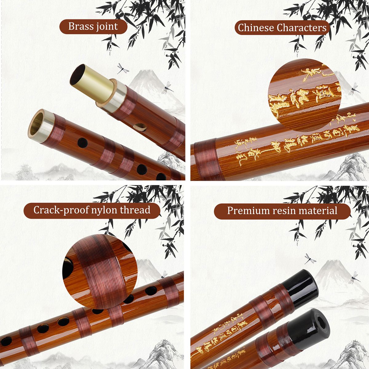 Key Of C Flute Bitter Bamboo Dizi Traditional Chinese