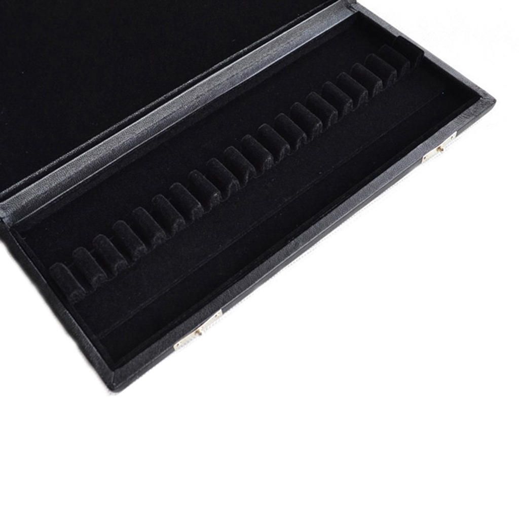 PU Leather Oboe Reed Case, Protects 20 Reeds, Black