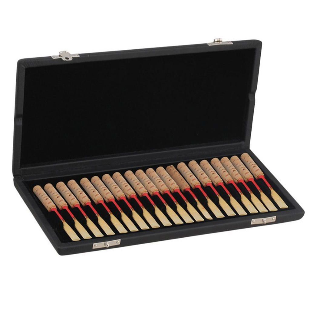 PU Leather Oboe Reed Case, Protects 20 Reeds, Black