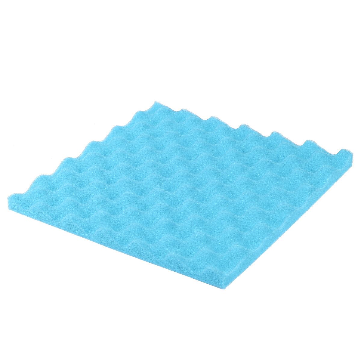 (30X30X2cm) Soundproofing Acoustic Foam Panel Record Studio Sound Proof Egg Crate Wall Tiles Studio Insulation Foam Sound Wedges For Studio Office Home Theater Sky Blue