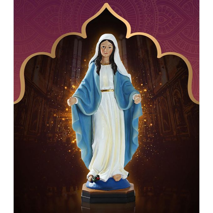 Resin Madonna Virgin Mary Statue Figurine Wedding Gift Xmas Decorative