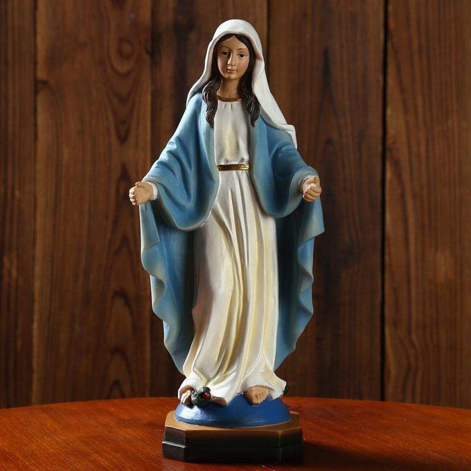 Resin Madonna Virgin Mary Statue Figurine Wedding Gift Xmas Decorative