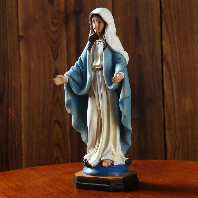 Resin Madonna Virgin Mary Statue Figurine Wedding Gift Xmas Decorative