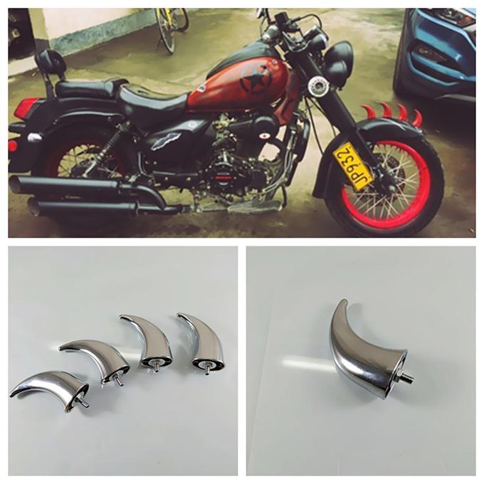 Motorcycle Chrome Front  Horns Decoration For Harley Touring Chrome