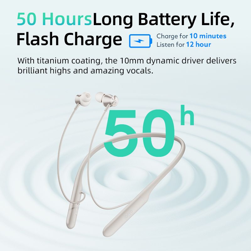 C2 Earphone  Earbuds Bluetooth5.2 White