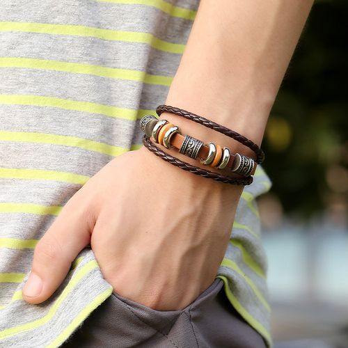 Men's Fashion Leather Bracelet